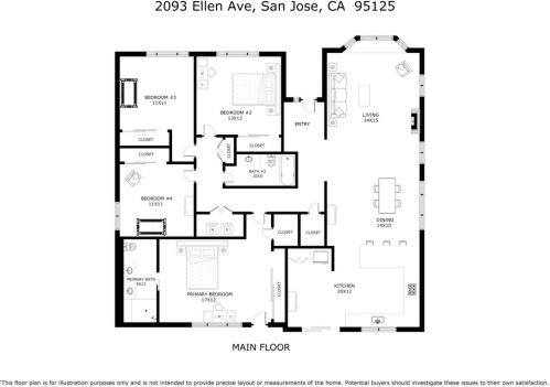 2093 Ellen Ave, San Jose, CA 95125-2614