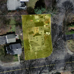 1321 Beacon St, Newton MA  02468-1738 aerial view