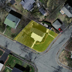 18 Hatfield Rd, Newton MA  02465-1213 aerial view