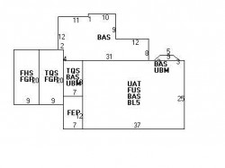 128 Dorset Rd, Newton MA  02468-1410 floor plan