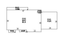 92 Huntington Rd, Newton MA  02458-2417 floor plan