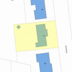 30 Helene Rd, Newton MA  02468-1025 plot plan